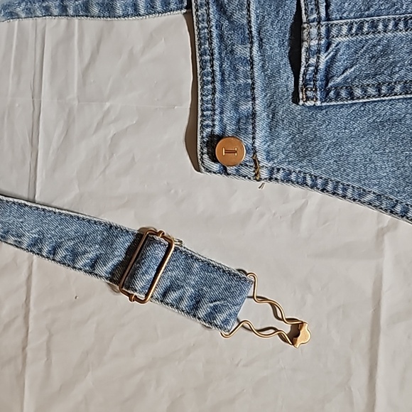 Isabel Maternity Size 14 Jean Shortall (shorts) Adjustable Back Waist Blue New - Picture 5 of 15